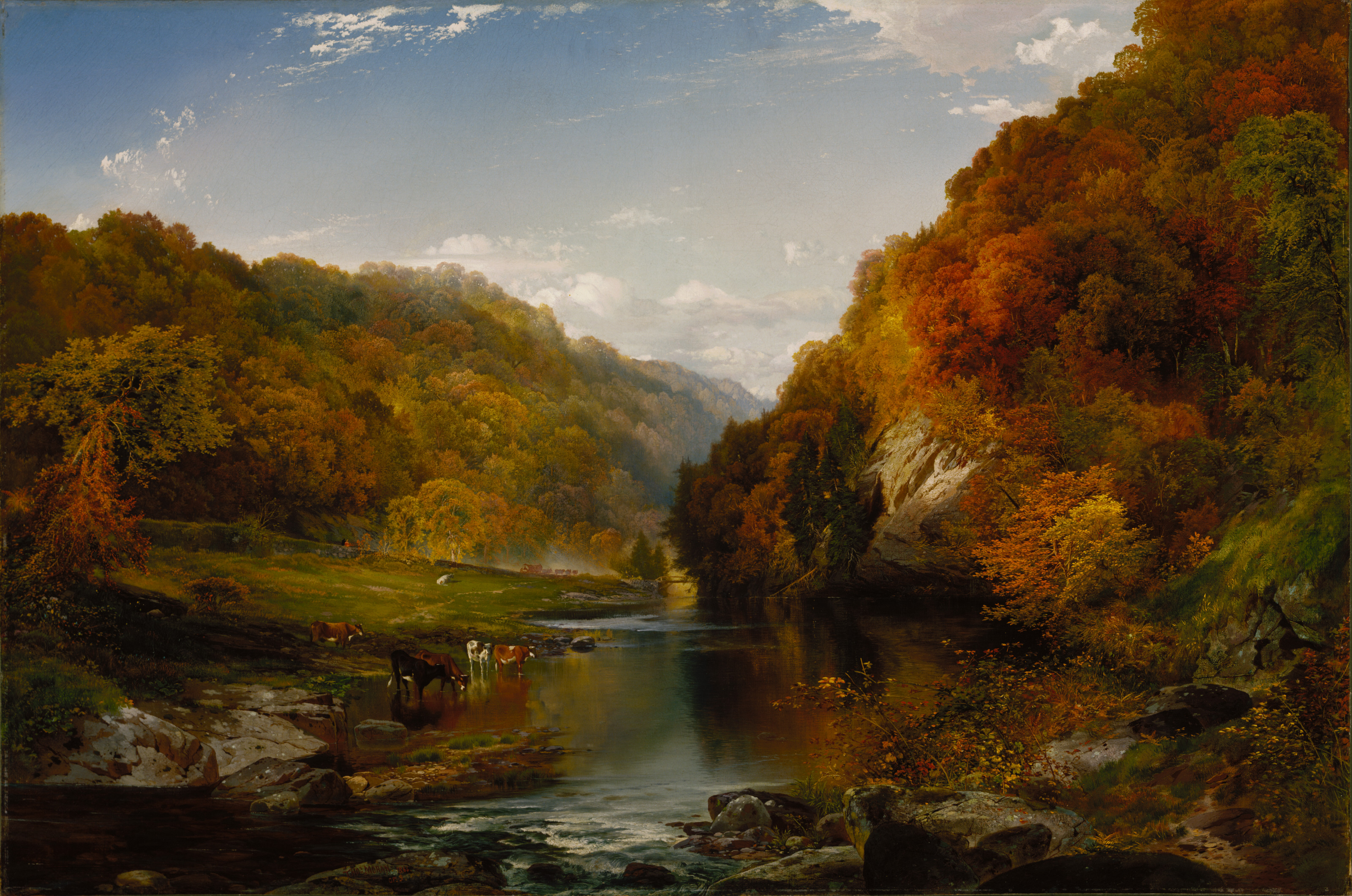 File:Thomas Moran - Autumn Afternoon, the Wissahickon (1864).jpg