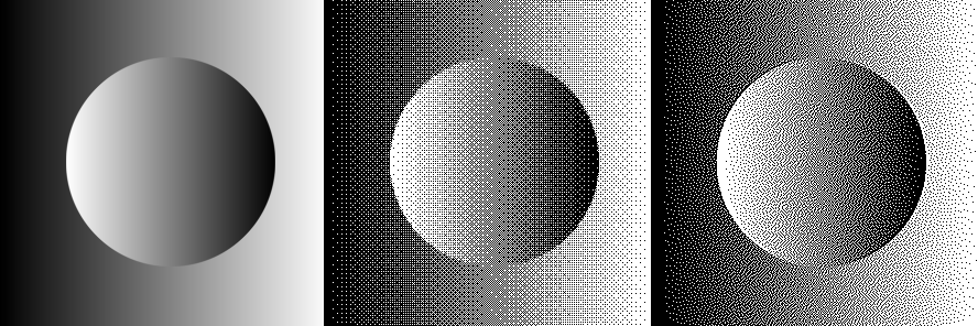 Bildbearbeitung Dithering: Verfahren, Beispiele, Weblinks