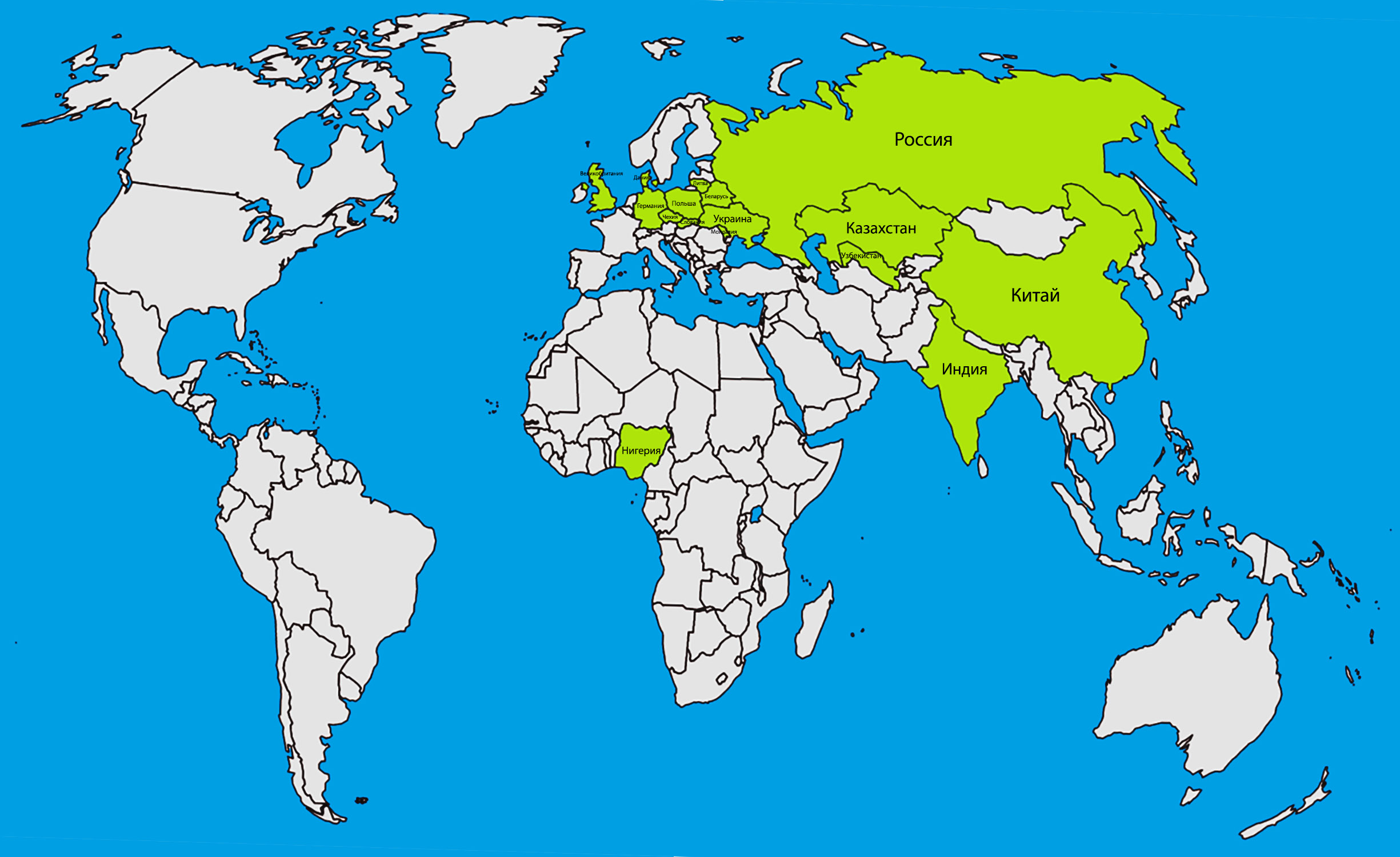 Территориальная карта мира 2022