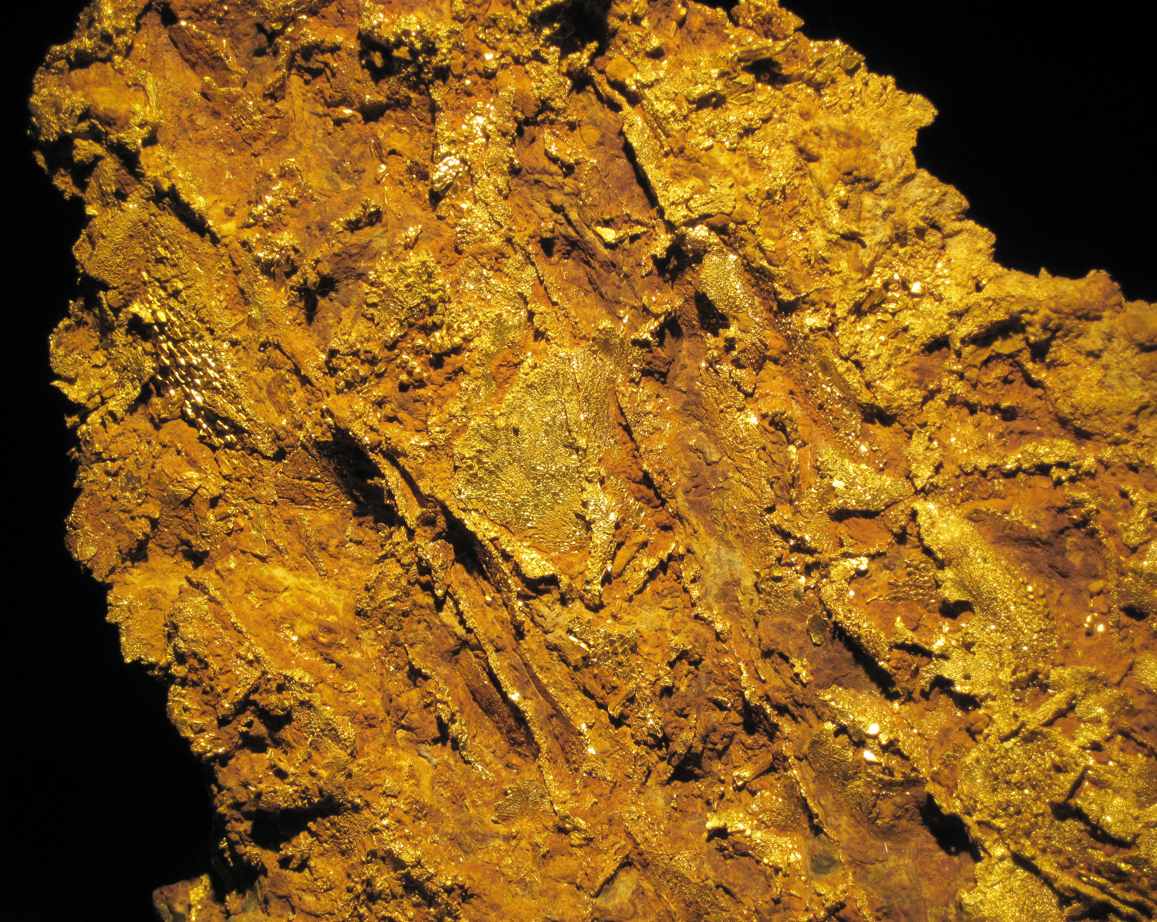 File:Gold vein stockwork in limonite (Gold Flake Vein, Farncomb Hill, near Breckenridge, Colorado, USA) 7 (17079533955).jpg - Wikimedia Commons