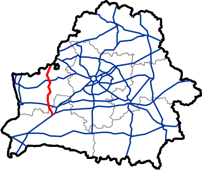 Map of Automobile Roads in Belarus M11.png