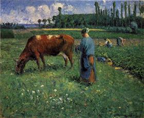 File:Pissarro - girl-tending-a-cow-in-pasture-1874.jpg