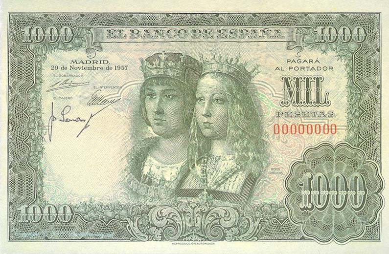 File:1000 pesetas of Spain 1957 front.jpg
