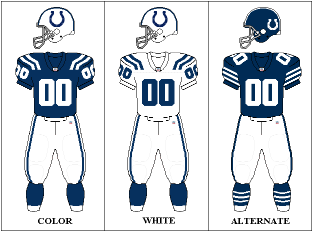 indianapolis colts uniforms