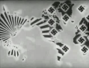 The Axis aim of total world conquest, as shown in Prelude to War.