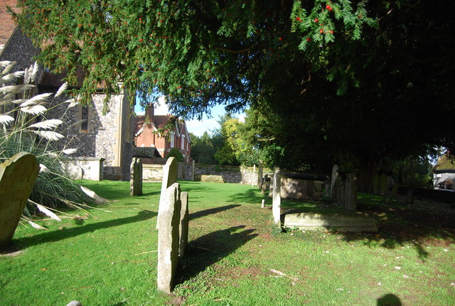 File:Church of St Michael's and All Angels churchyard, Hartlip - geograph.org.uk - 2190232.jpg