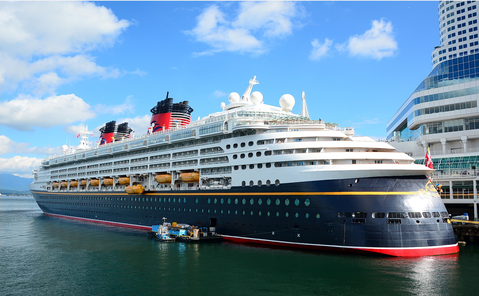 Disney Wonder cruise ship in Vancouver