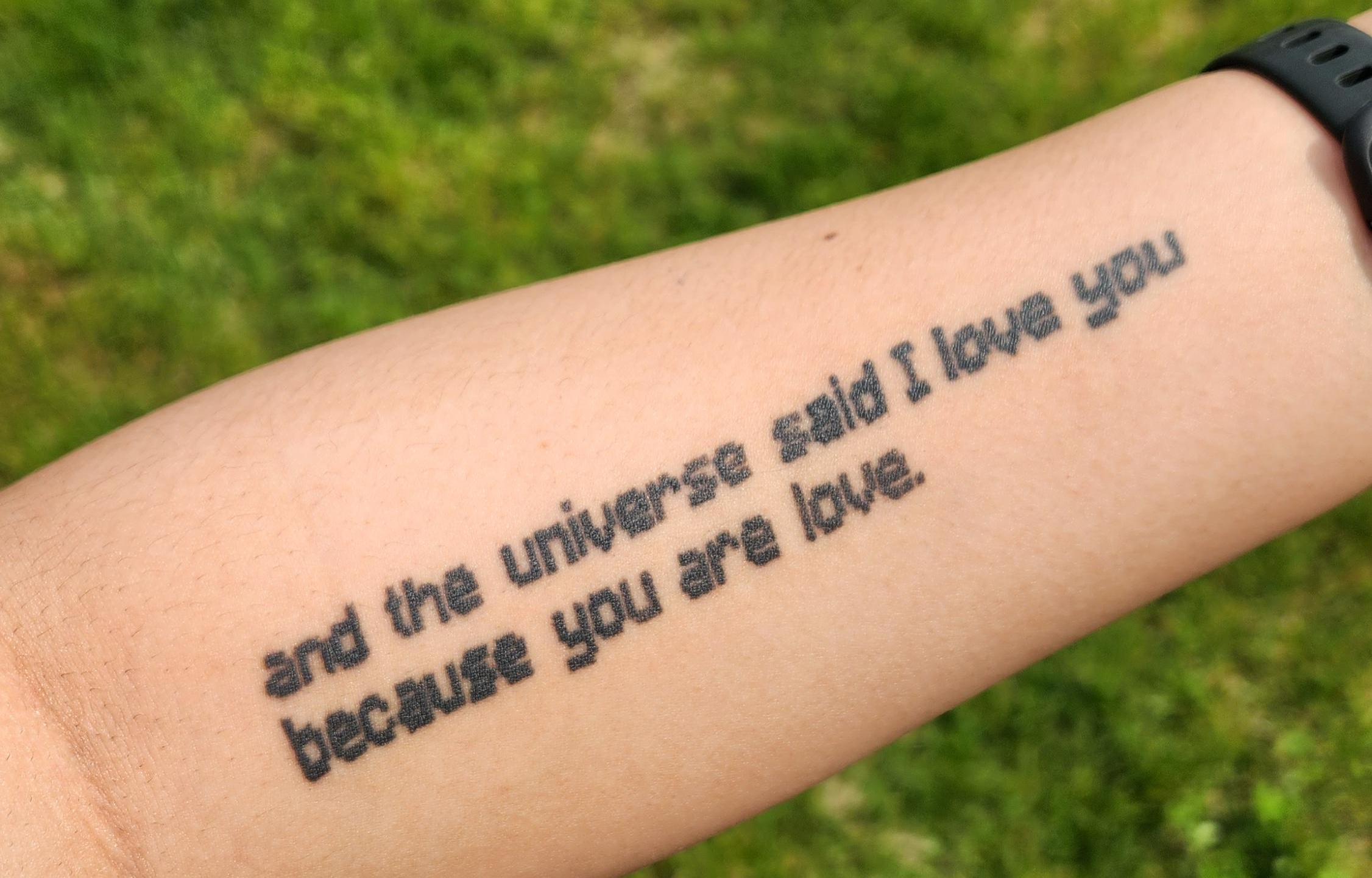 love quote tattoos