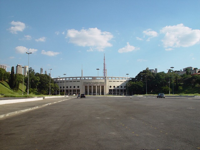 Стадион Пакаембу в Сан-Пауло, Бразилия