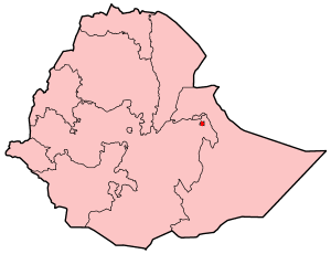 Hareri osariigi asend Etioopias
