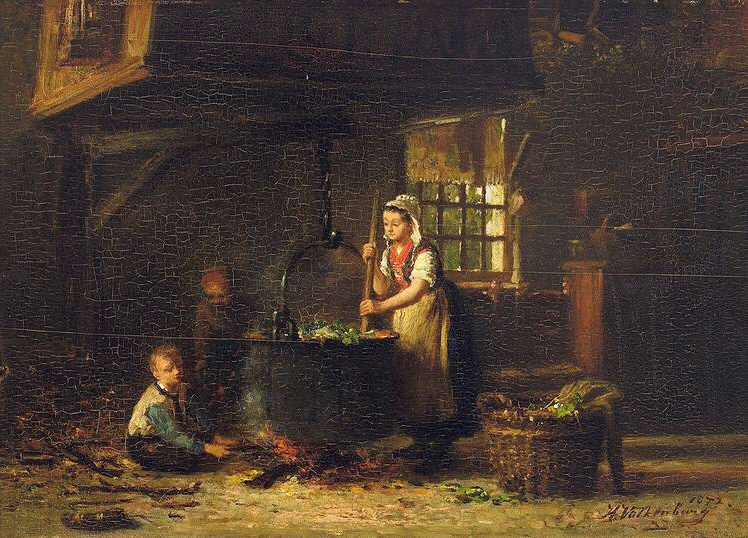 File:Hendrik Valkenburg Old Kitchen 1872.jpg