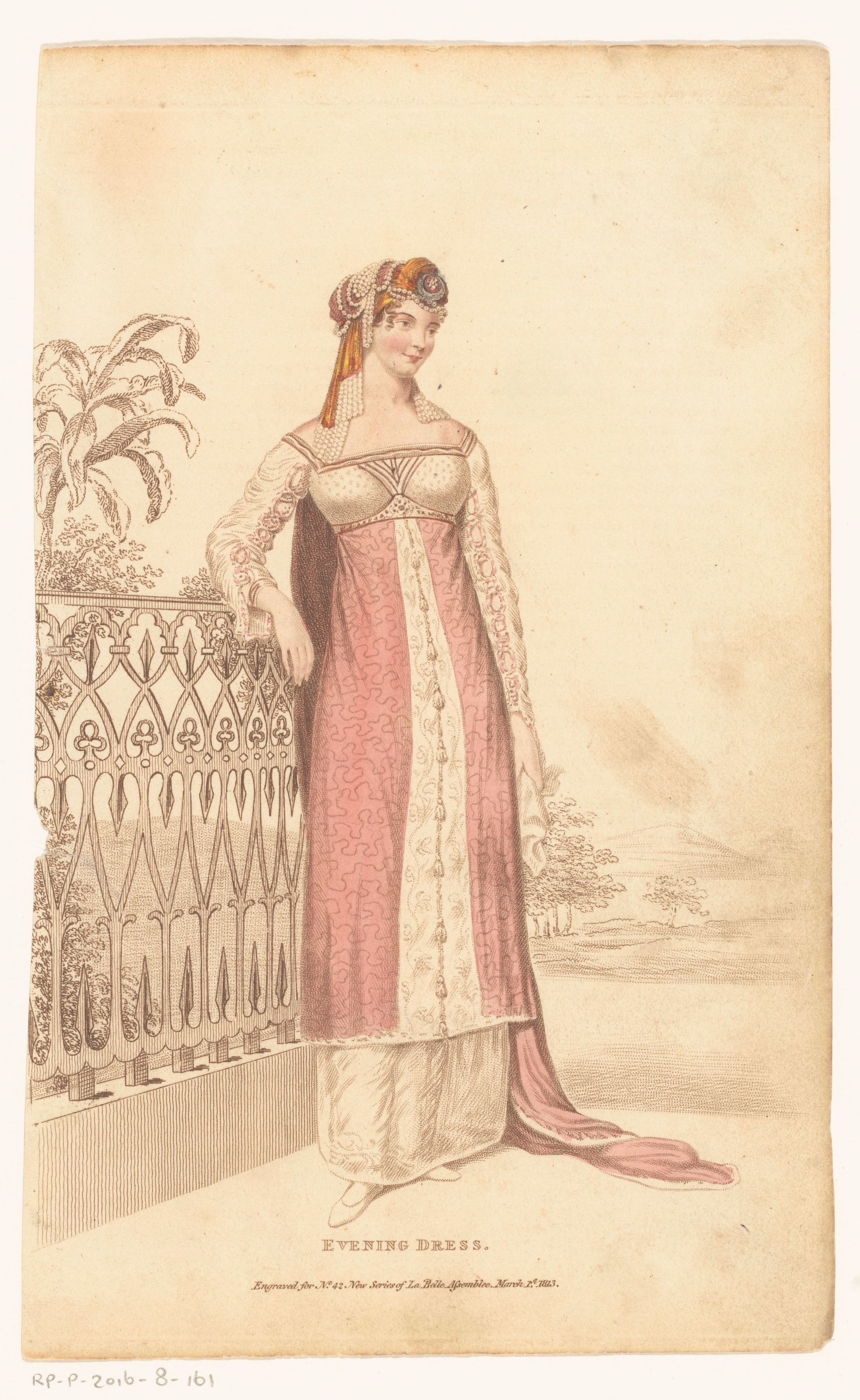 ik ga akkoord met speer interferentie File:La Belle Assemblee, March 1 1813, No. 42 (New Series) Evening dress,  RP-P-2016-8-161.jpg - Wikimedia Commons