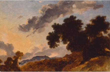 File:Mountain landscape at sunset.PNG