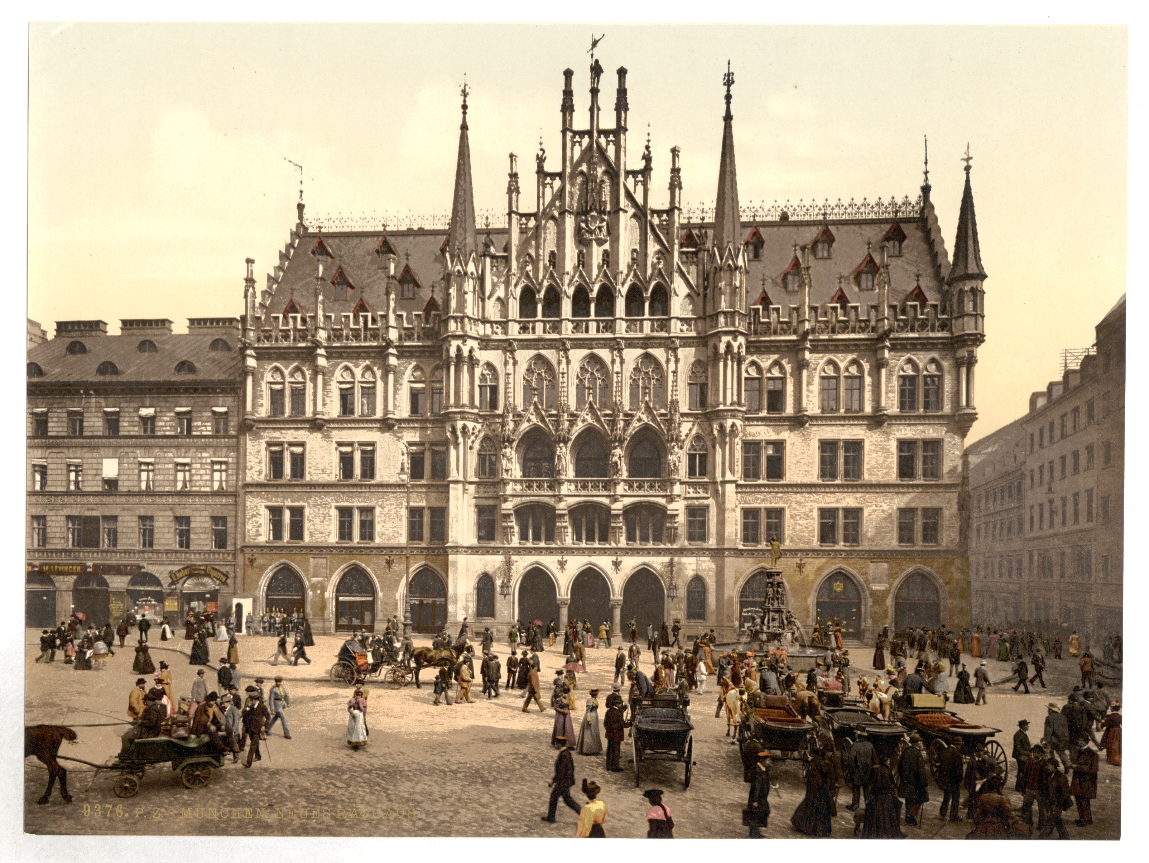 Начало 18 века в европе. Мюнхен 19 век. Мюнхен городская ратуша 19 век. Мариенплац Старая ратуша. Германия в 19 в.