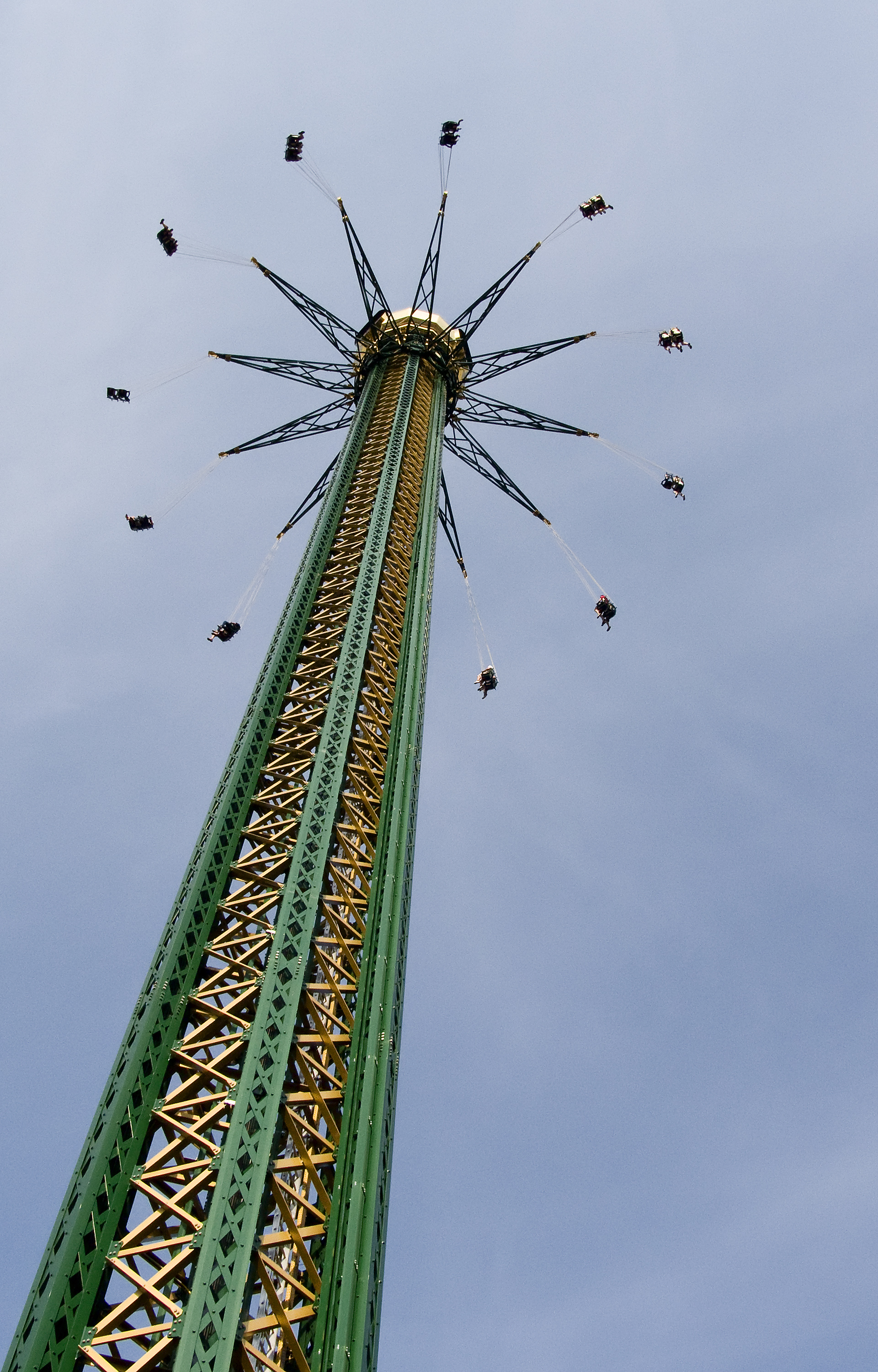 Высокие развлечения. Самая высокая цепочная Карусель в Вене. Самая высокая Карусель в мире Prater. Цепочную Карусель Prater Turm Австрия Вена. Карусель в Вене 117 метров.