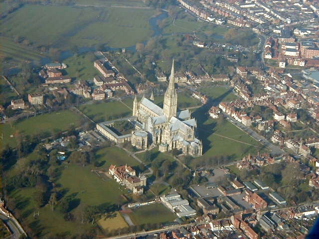 File:Salisbury Cathedral from the air - geograph.org.uk - 503638.jpg