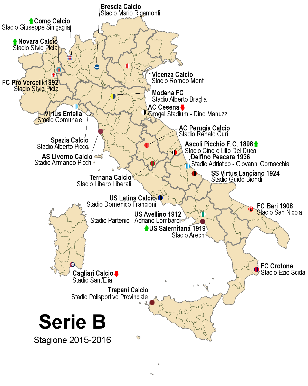 O mapa da Série B - Superesportes