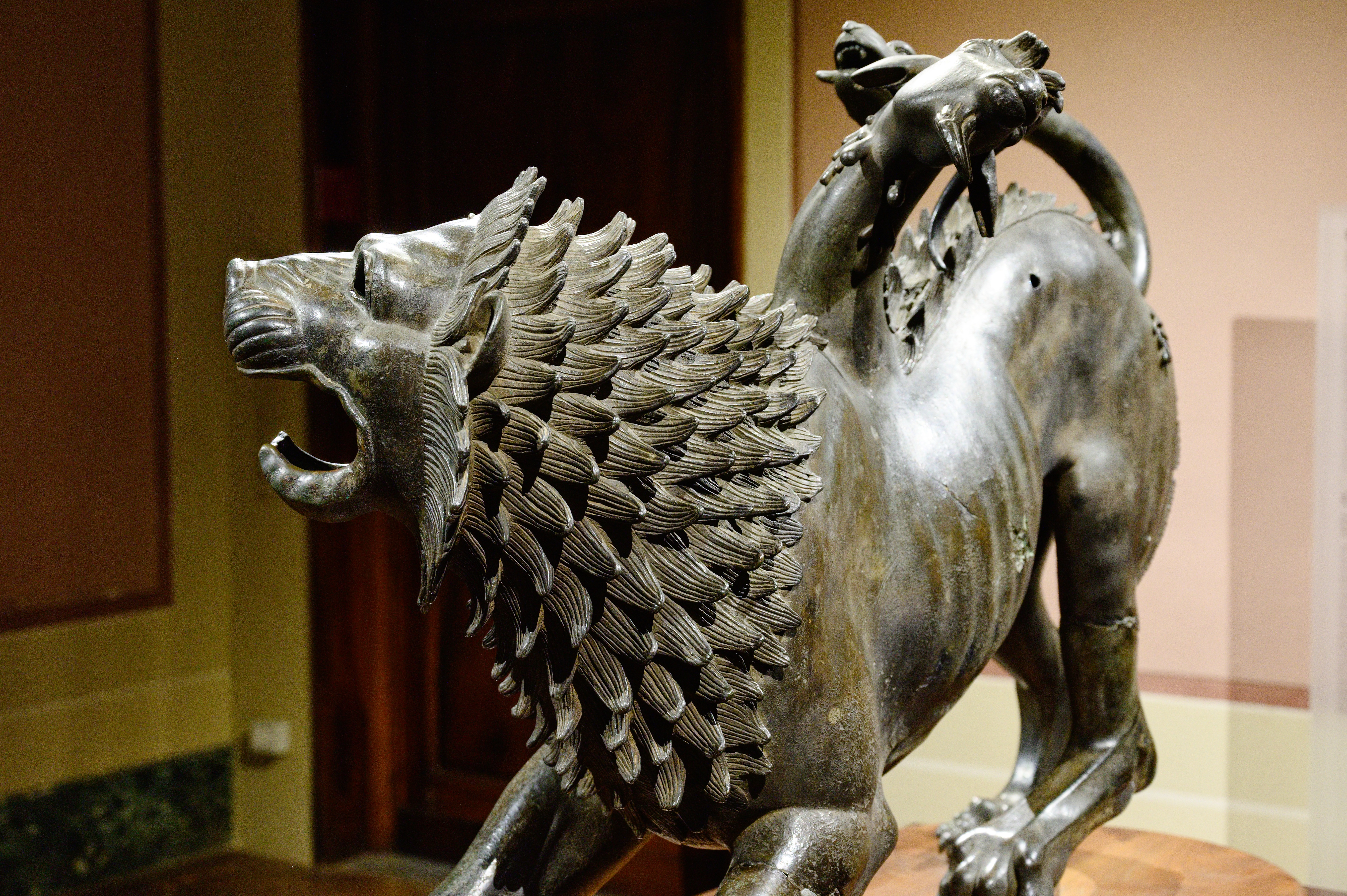 File The Chimera of Arezzo 400 BC 224234.jpg Wikimedia Commons