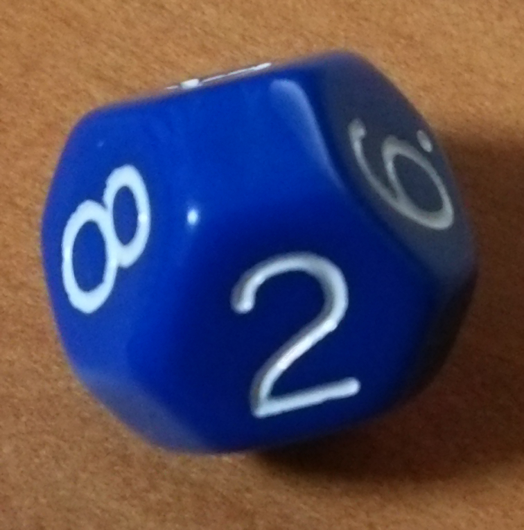 1d8 or one 8-sided die