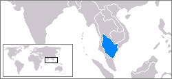 Délkelet-Ázsia térképén