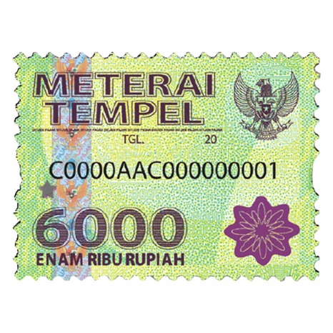Berkas Meterai Tempel 6000 Jpg Wikipedia Bahasa Indonesia Ensiklopedia Bebas