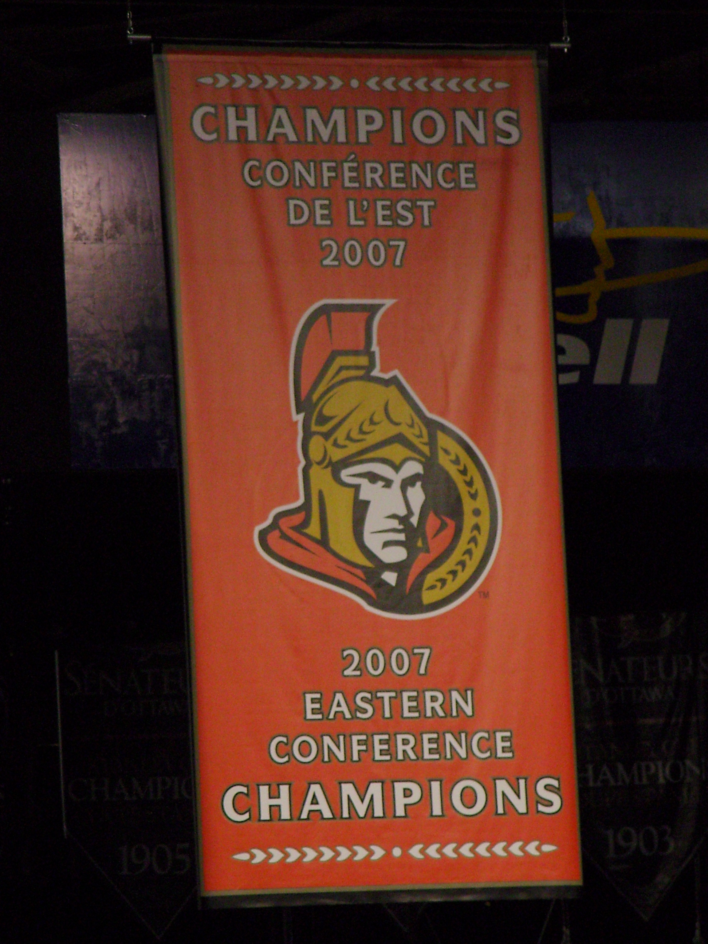 Binghamton Senators 2011 Calder Cup Champions banner