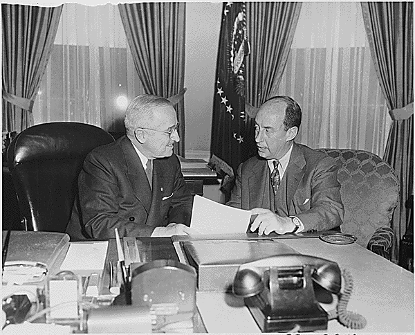 File:President Harry Truman and Adlai Stevenson.gif