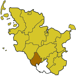 Poziția regiunii Districtul Pinneberg