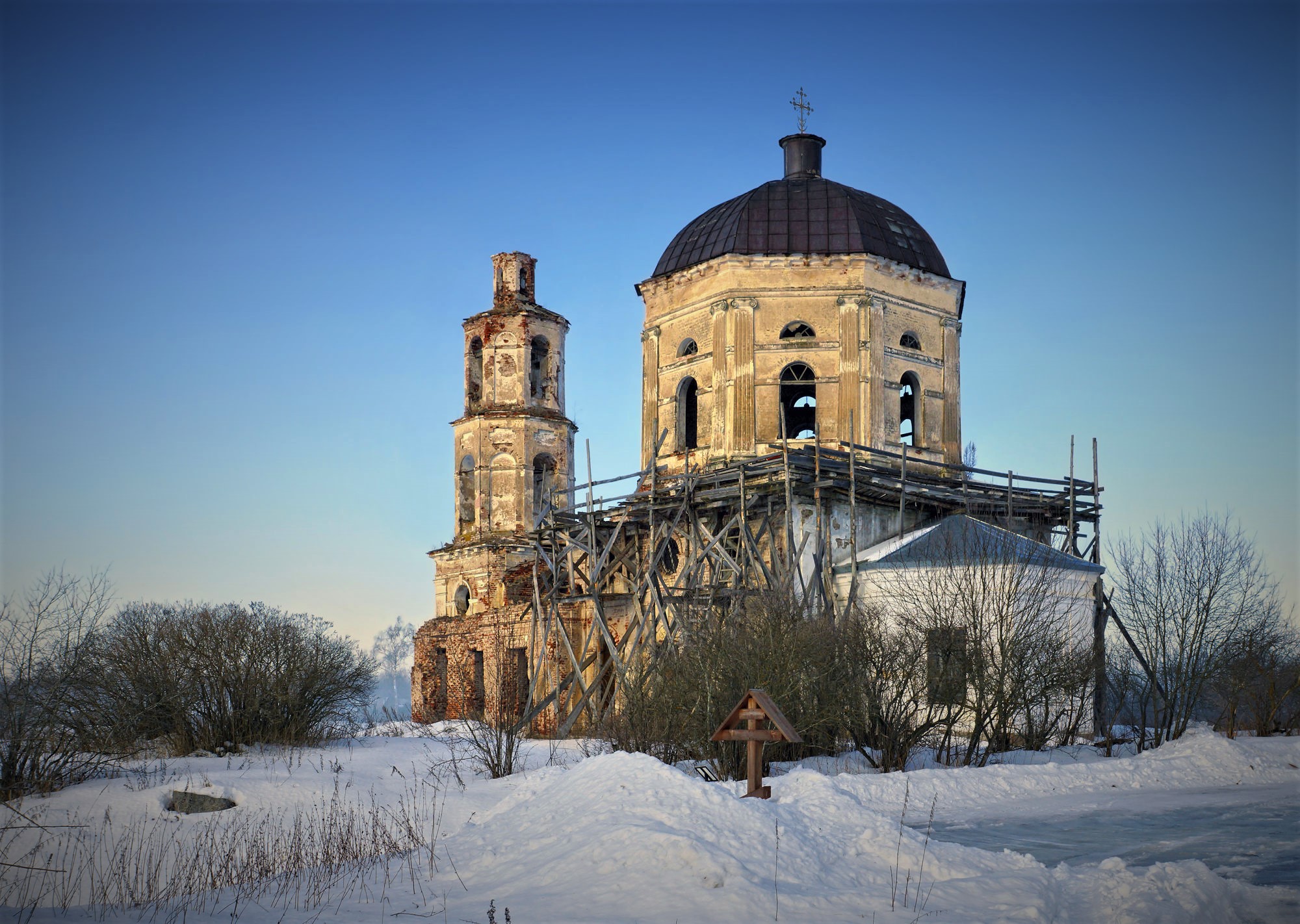 Спирово тверская обл. Церковь Николая Чудотворца село бабье. Бабье Спировский район. Село бабье. Тверская область, Спировский район.