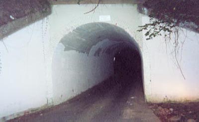 Colchester Overpass, also known as the "Bunnyman Bridge", outside Washington, D.C. near where the first hatchet attack occurred