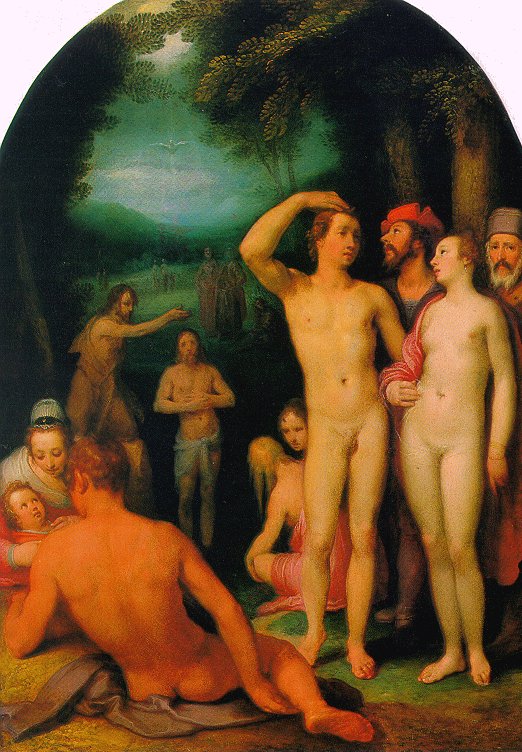 "The Baptism of Christ" by Cornelis van Haarlem