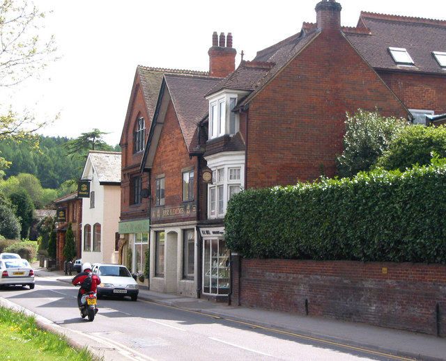 File:High Street, Bramley opposite the Library - geograph.org.uk - 527410.jpg