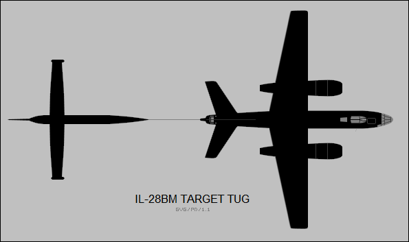 File:Ilyushin Il-28BM top-view silhouette.png