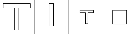 Congruent and incongruent figures