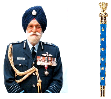 Arjan Singh (1919-2017), unique Maréchal de l'Armée de l'air indienne en 2002.