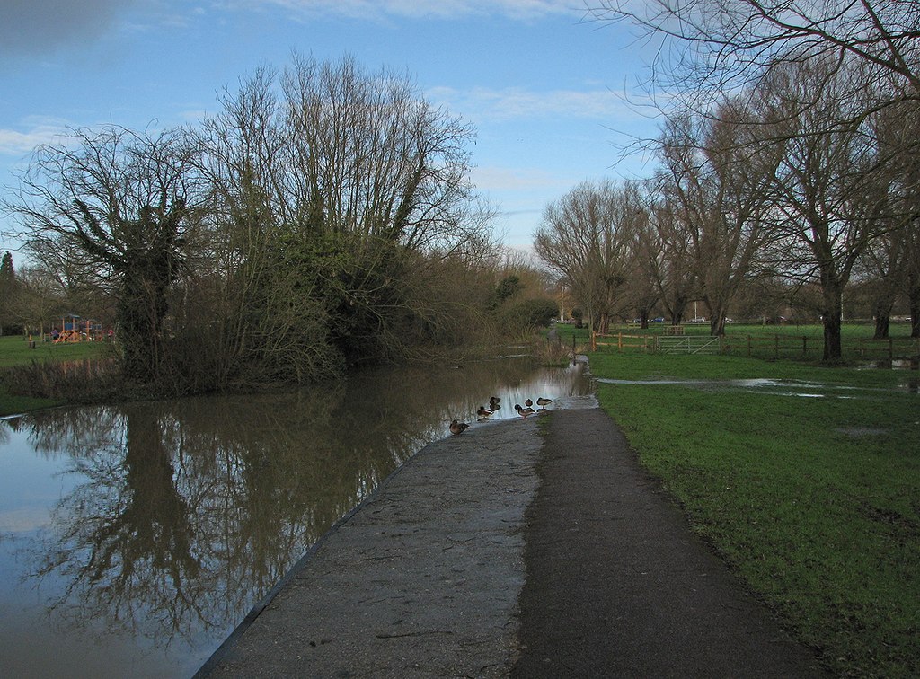 Newnham, the Cam overflowing - geograph.org.uk - 3267232