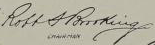 signature de Robert S. Brookings