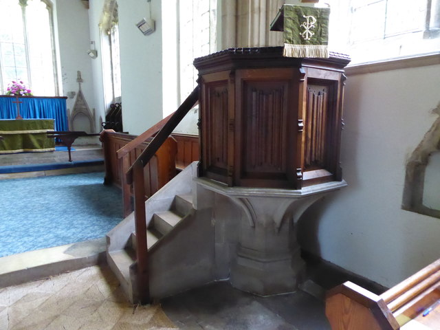 File:St Mary, Bainton, pulpit - geograph.org.uk - 5020639.jpg