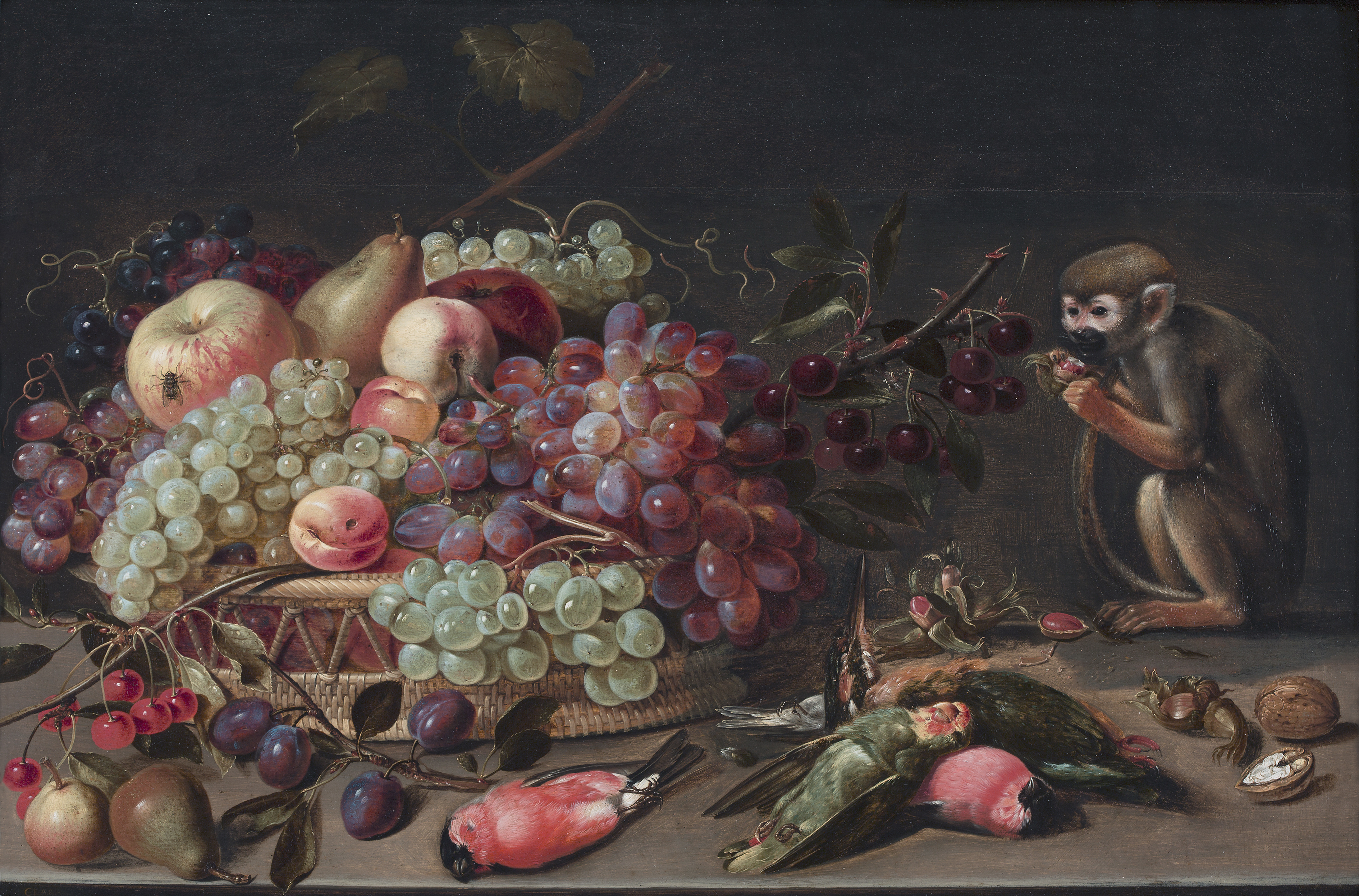 Still Life of Fruit, Dead Birds, and a Monkey - Wikipedia