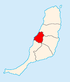 Kaart van Betancuria
