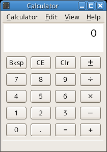 GNOME Calculator, a software calculator Gcalctool-basic.png