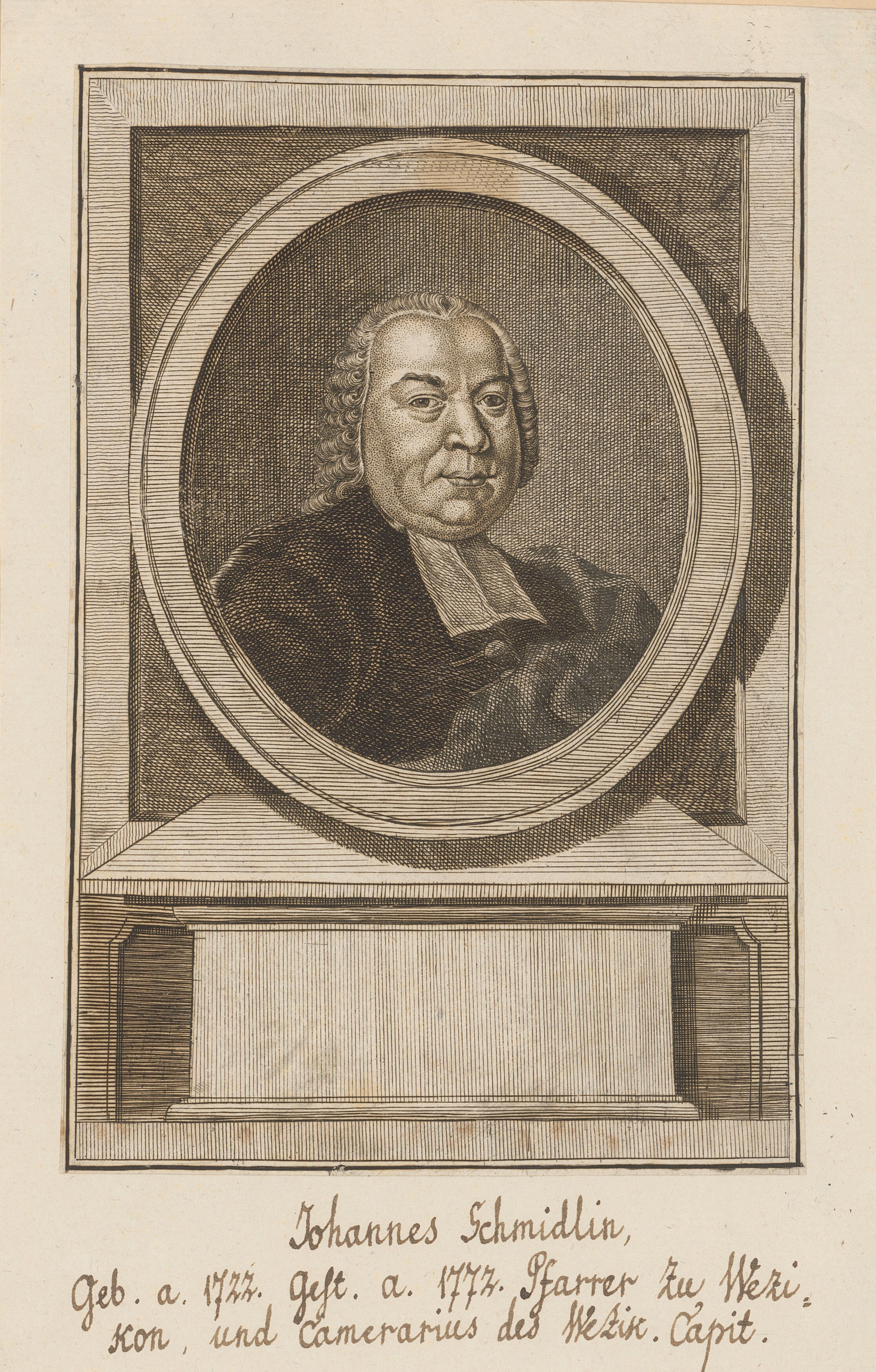 A portrait of Johannes Schmidlin