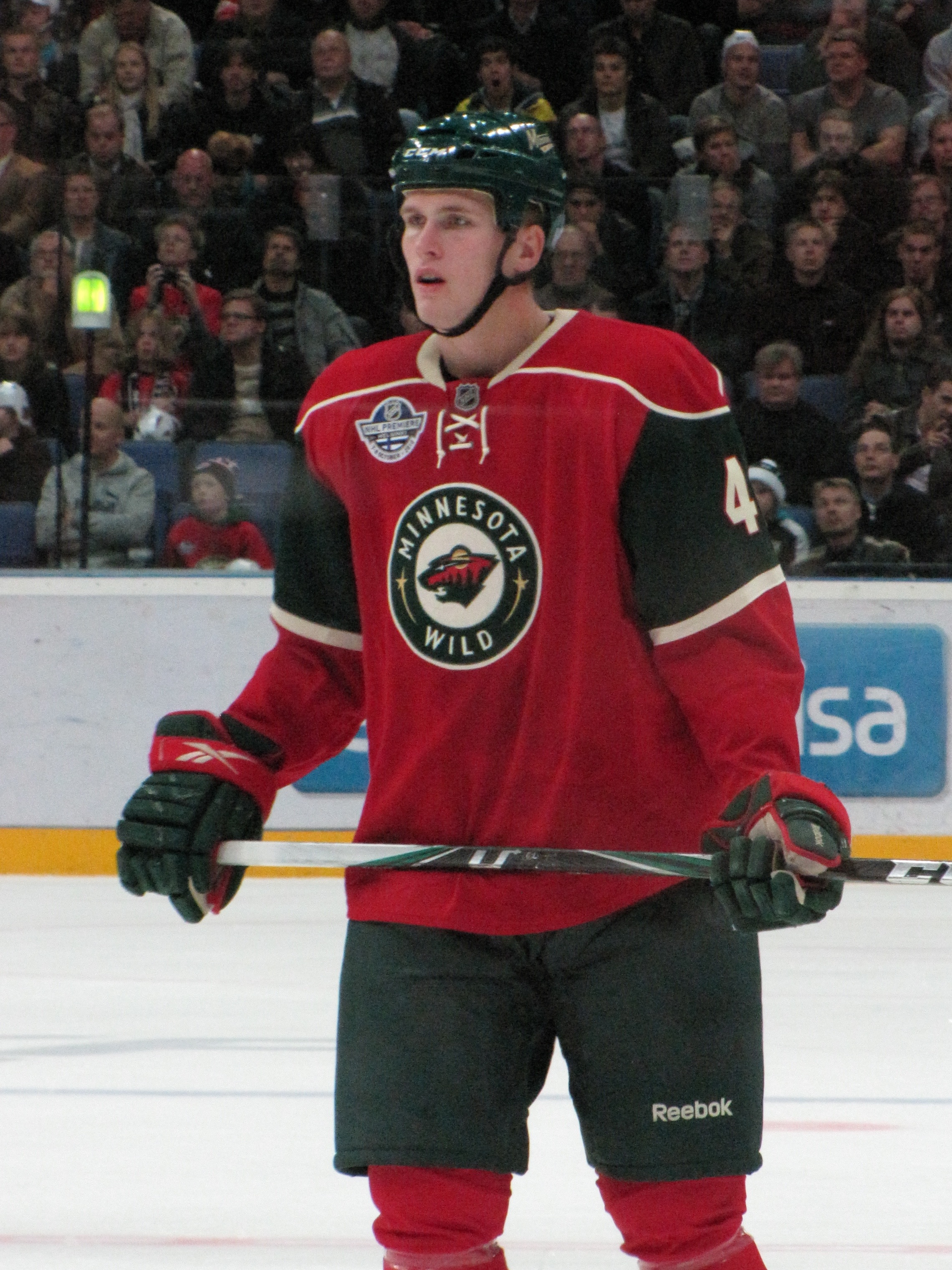 Falk with the [[Minnesota Wild]] in 2010