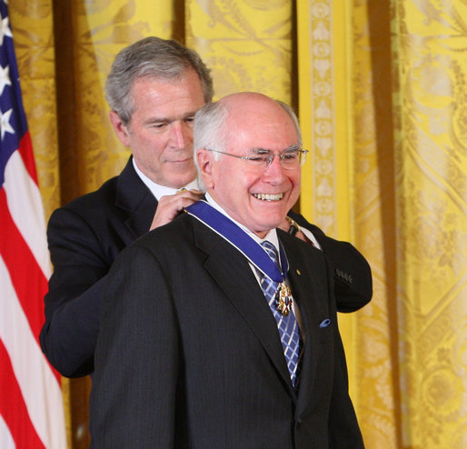 File:President George W. Bush Presents the Presidential Medal of Freedom to Prime Minister John Howard.jpg