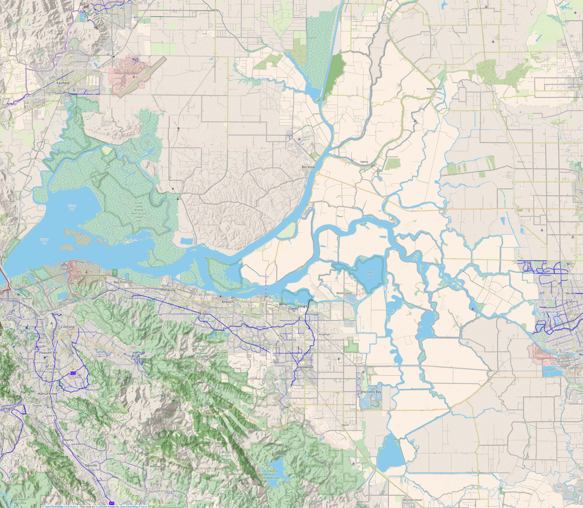 Grizzly Bay is located in Sacramento-San Joaquin River Delta