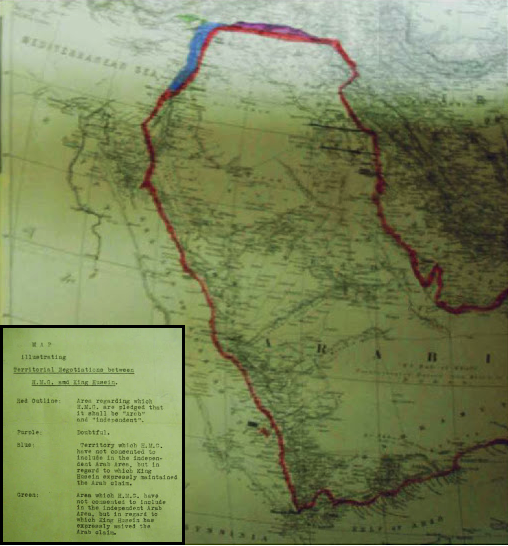 File:1918 British Government Map illustrating Territorial Negotiations between H.M.G. and King Hussein.png
