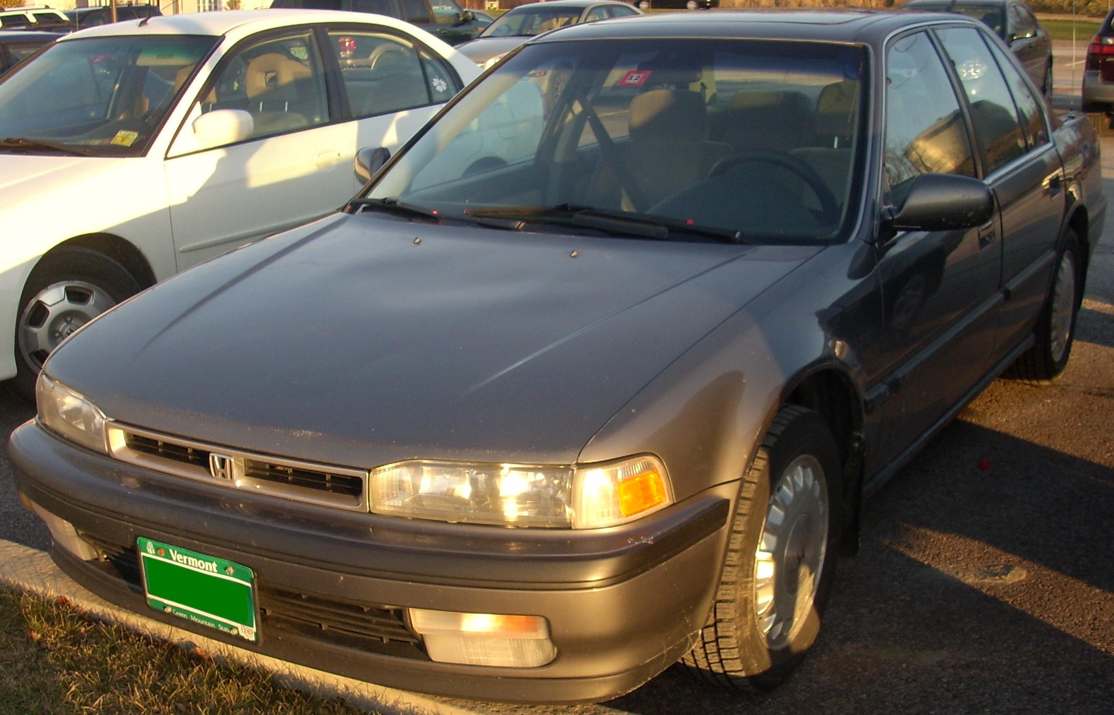 File 1990 1991 Honda Accord Sedan Jpg Wikimedia Commons