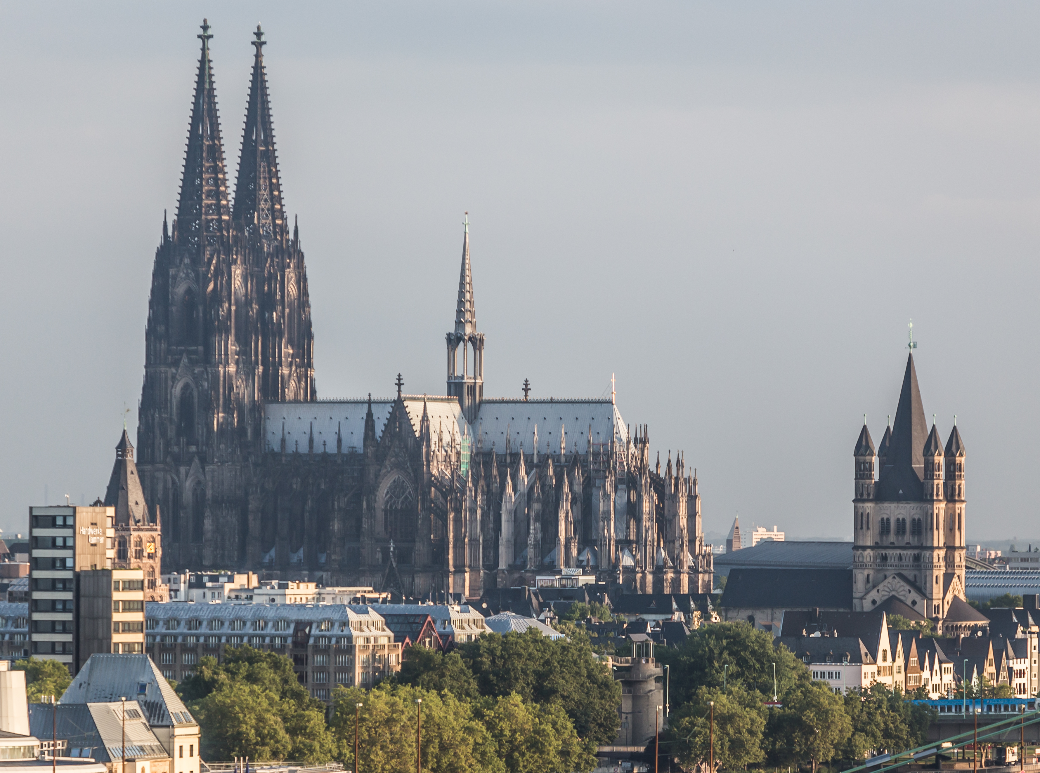 Kolner dom Cathedral. Смотровая площадка Кельнского собора.