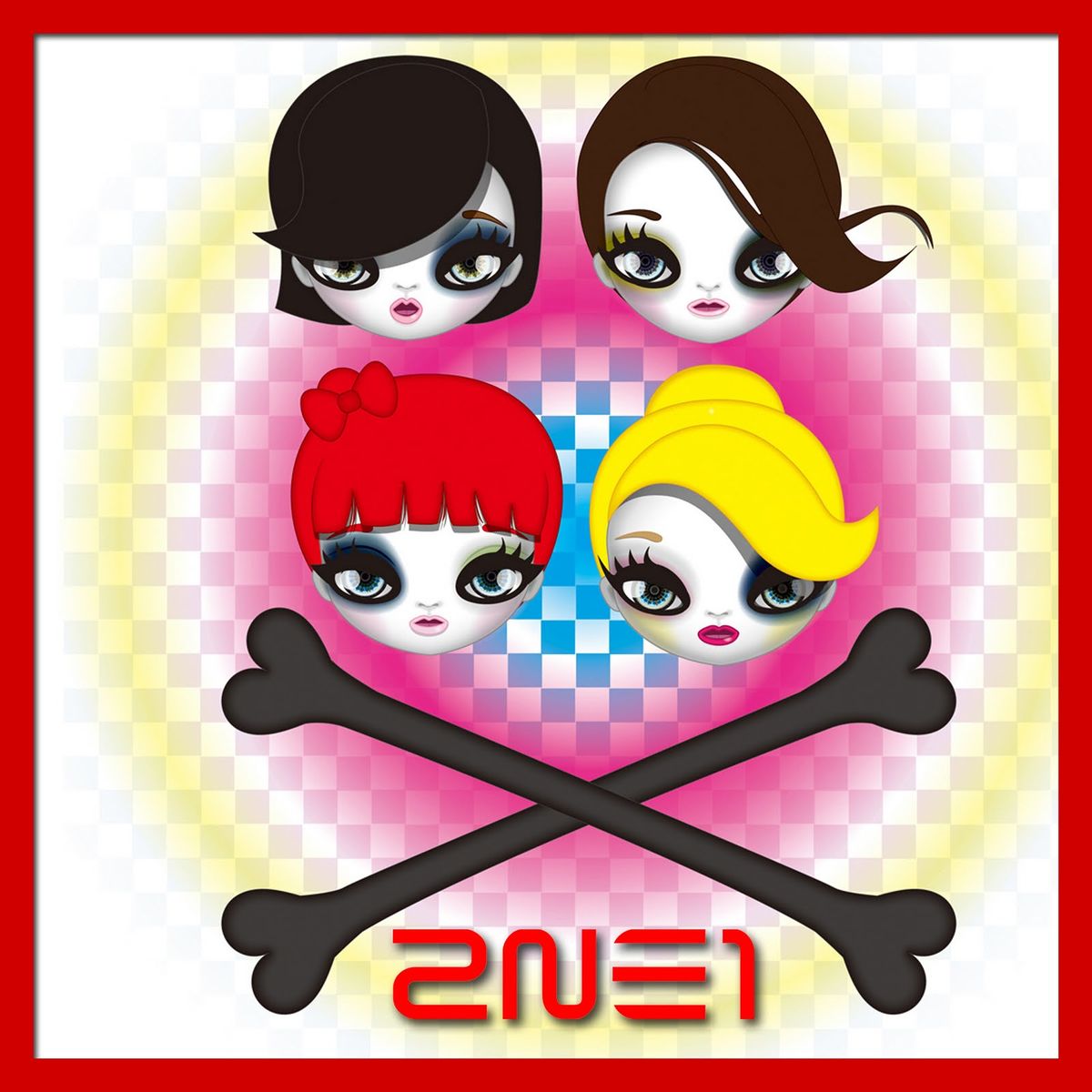 logo 2ne1 rose