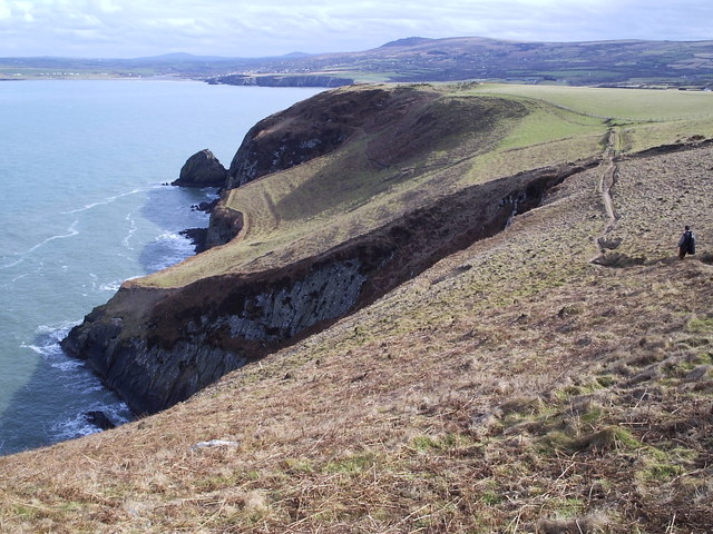 Above Pwll Glas on Dinas Head - geograph.org.uk - 326233